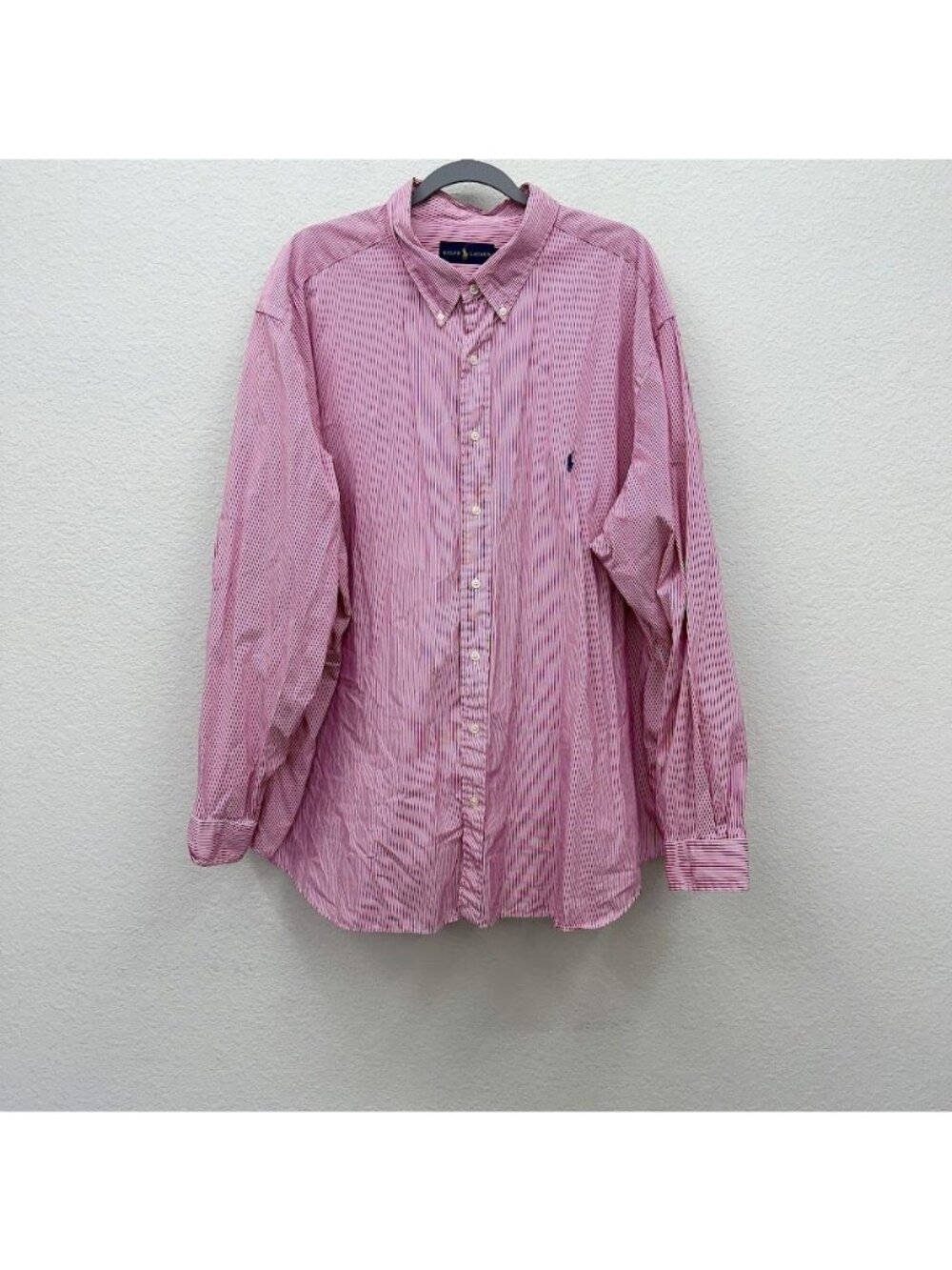 Ralph Lauren Striped Button Down Long Sleeve Shirt Mens Plus Size 3XB
